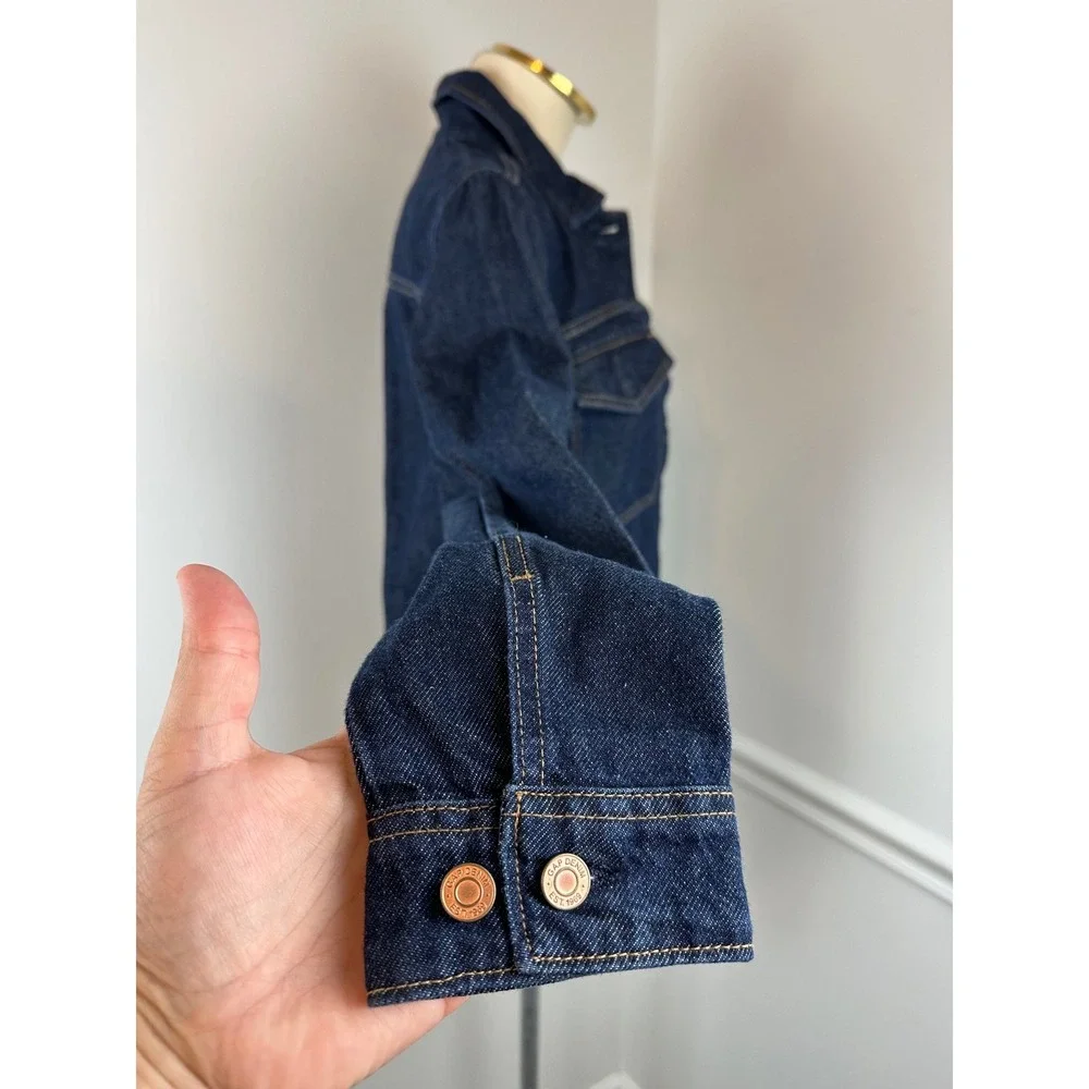 GAP Denim Women's Dark Wash Lightweight Shacket Button-Front NWT Small